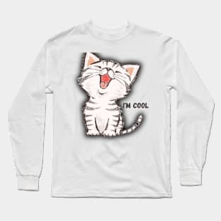 cool cat Long Sleeve T-Shirt